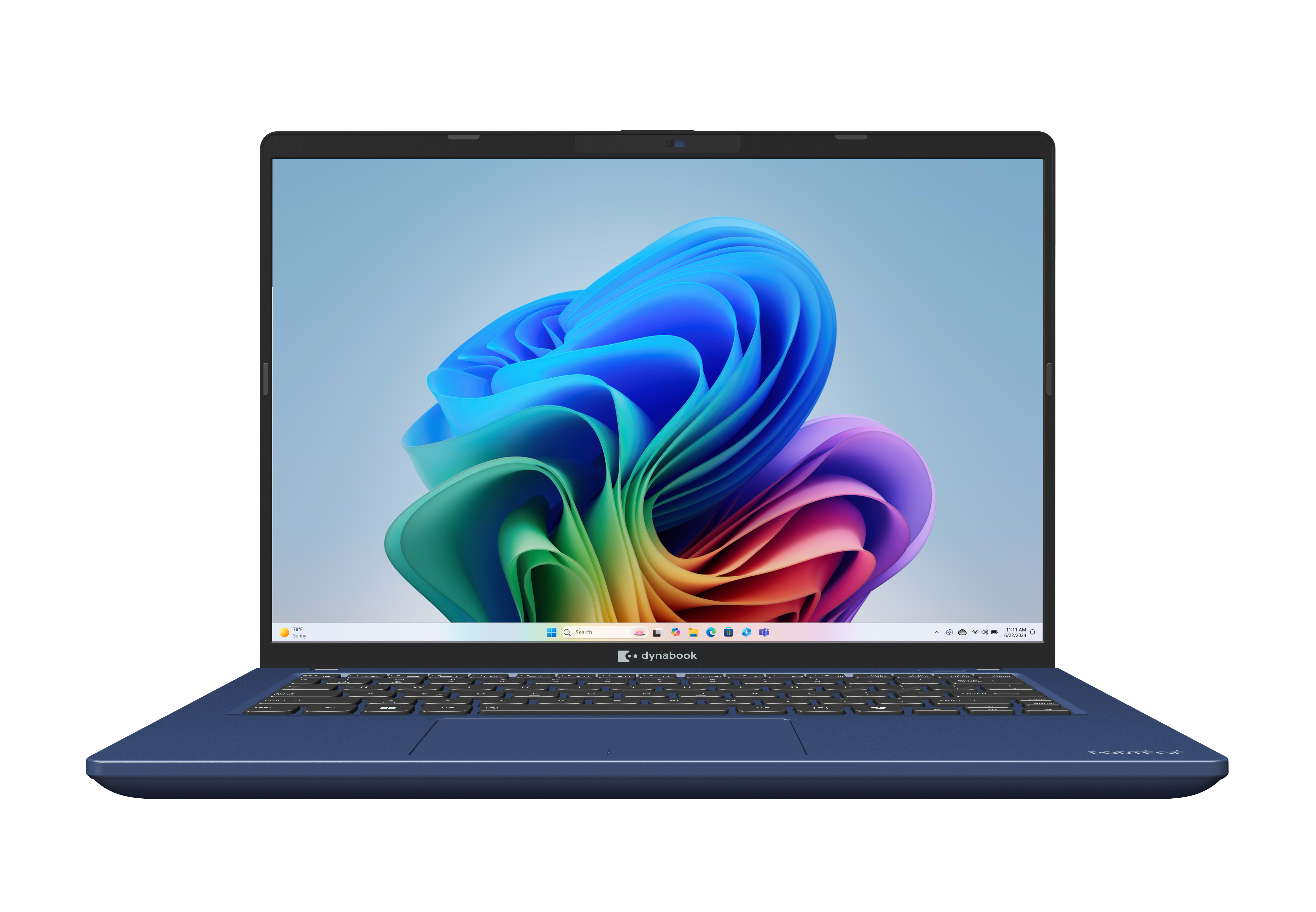 Laptop with Windows 11 display