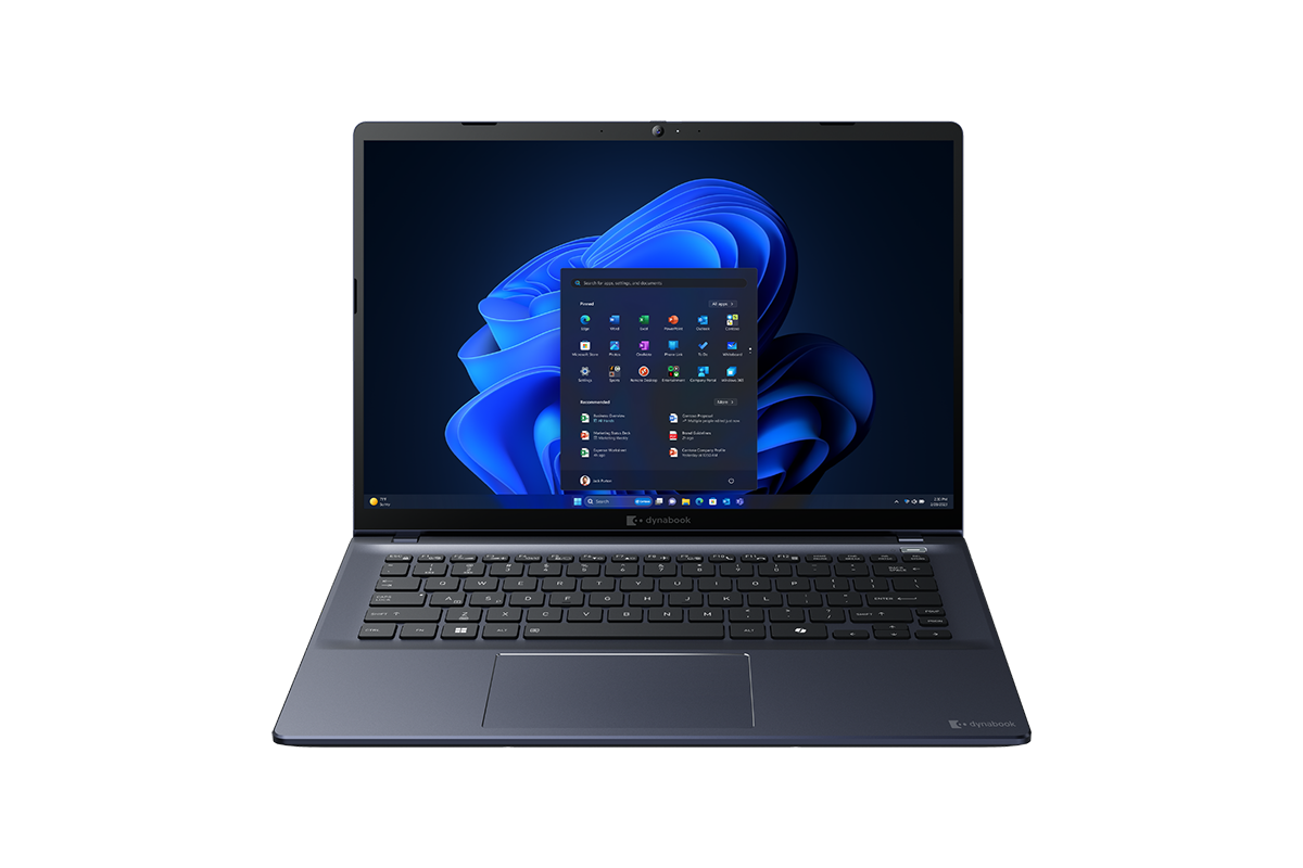 Laptop with Windows 11 display